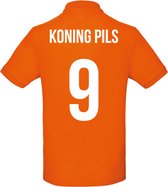 Oranje polo - Koning Pils - Koningsdag - EK - WK - Voetbal - Sport - Unisex - Maat S