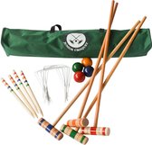 75 cm croquet set - inclusief canvas tas - voor buitenspellen