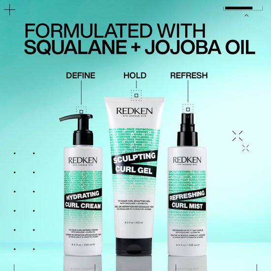 Redken Hydrating Curl Cream - Gedefinieerde en Gehydrateerde krullen - 250ml