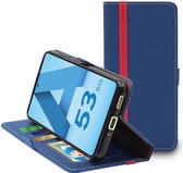 ebestStar - Hoes voor Samsung Galaxy A53 5G SM-A536B, Wallet Etui, Book case hoesje, Donkerblauw, Rood