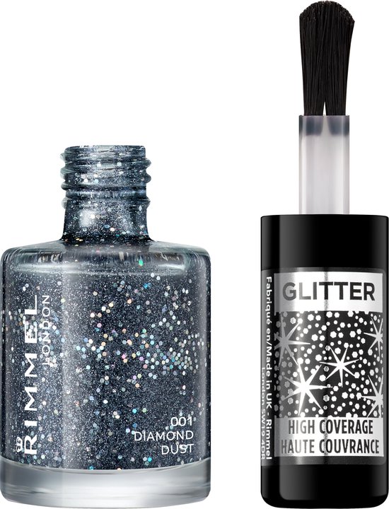 Rimmel London Glitter High Coverage Nagellak - 001 Diamond Dust