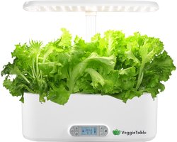 VeggieTable 11 Pods Smart garden - Binnen Moestuin - binnentuin met ledverlichting - Kweekbak - LED Verlichting - Smart Wifi App - Hydrophonic Kweeksysteem