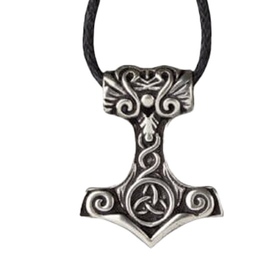 Zilveren "Hamer van Thor"- hanger(k5103)