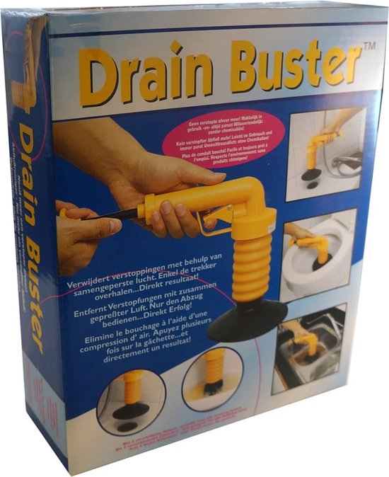 Foto: Drain buster gootsteenontstopper extra opzetstuk