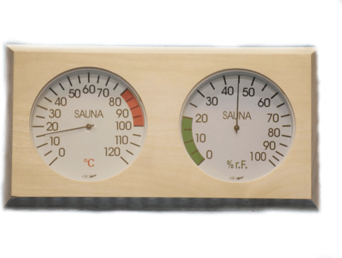Goedkoopste Sauna Hygro & Thermometer - Wellnass - Spa