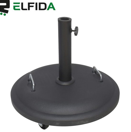 pied de parasol rond