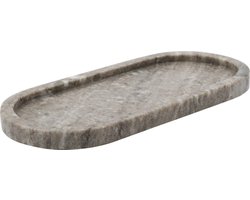 Meraki Marmeren blad / schaal beige 28cm