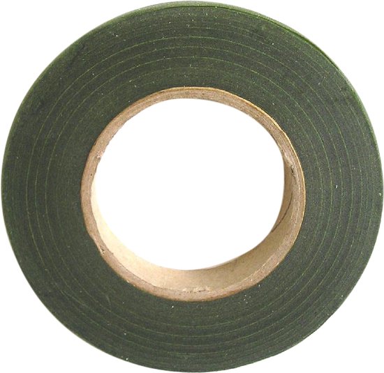 Bloementape Bloemenlint Inpaktape Groen 25mm 6 st