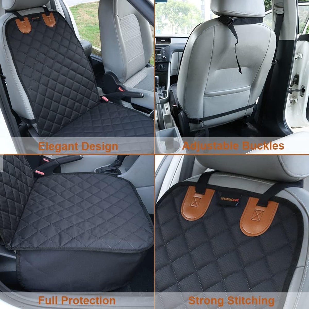 Hondenautostoel Krasbestendig autostoeltje Hond Antislip Hondenstoelbeschermer Autostoelhoes Autovoorstoelen voor vrachtwagen Auto SUV (B x L: 49 cm x 109 cm) – foto 4