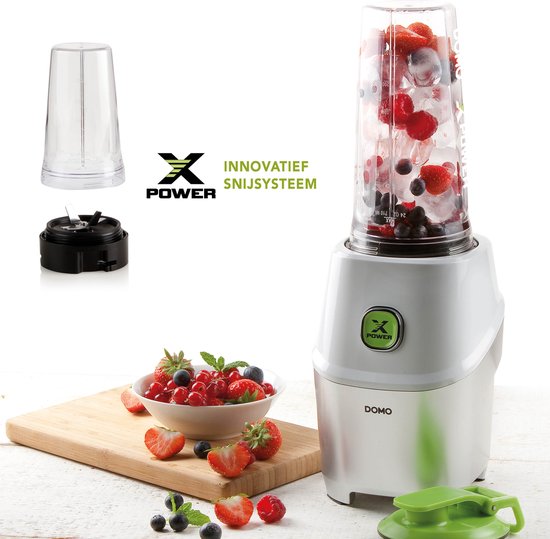 DOMO DO700BL Xpower Blender - 1000 W - Smoothie Maker - Blender To Go - 3 Bekers 530 ml + 170 ml van Domo — afbeelding 5