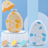 Limes à ongles électrique – Blauw – Limes à ongles électrique Dino Egg – Soin des ongles Bébé en forme d'œuf – Sûr et doux pour les bébés et les Adultes – Comprend 3 têtes de lime différentes – Set de manucure résistant à l'eau – Cadeau Perfect Bébé