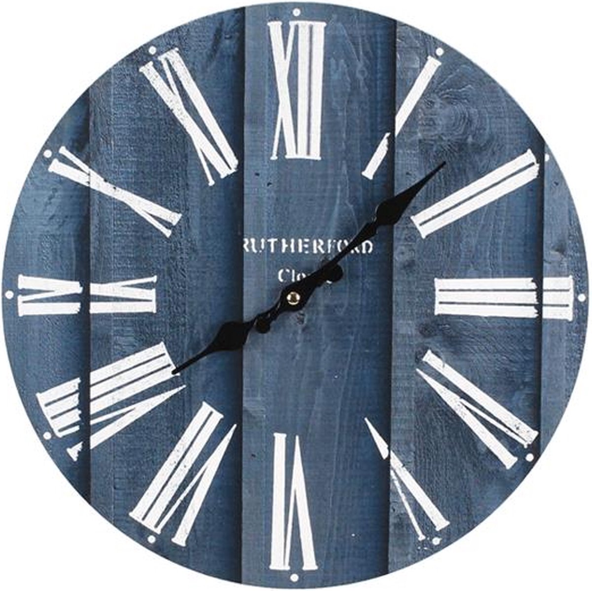 Klok Rutherford Ø34cm blauw
