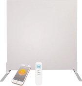 Slimmeheater - Luxe verplaatsbaar infrarood paneel WiFi - Wit - 59 x 59 cm - 350 Watt
