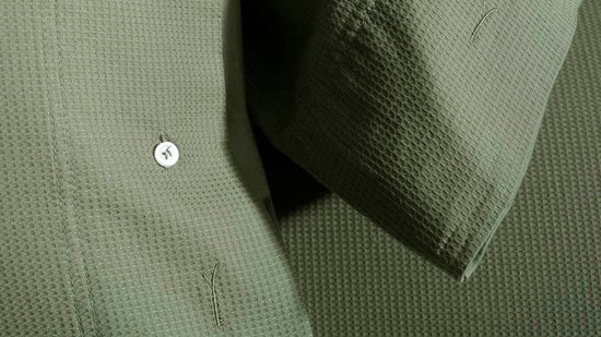 Yellow Cialda Dekbedovertrek - Lits-Jumeaux XL - 260x200/220 cm - Army Green