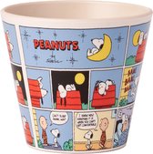 Quy Cup - 90ml Ecologische Reis Beker - Espressobeker "Peanuts Snoopy 10 FUMETTO” (STRIPBOEK) 7x7x7cm
