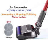 Vadrouille électrique - Vadrouille pour Dyson - Accessoire Dyson - Buse d'aspiration Dyson - Pour Dyson V7 V8 V10 V11 V15 - Avec Phares LED - Réservoir Water - Système de vadrouille