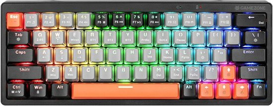 Mechanical keyboard Tracer GAMEZONE EVO1 HOT SWAP 63 (Grey) TRAKLA47297
