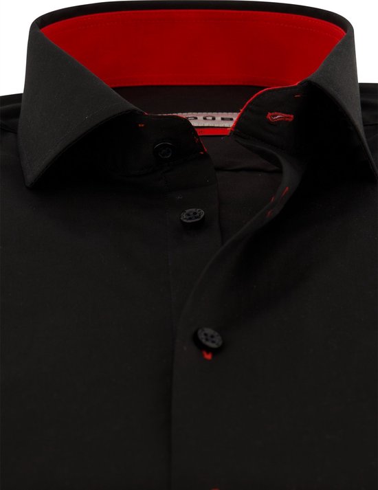 Ledub overhemd mouwlengte 7 zwart