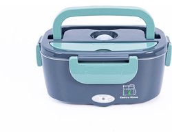 Elektrische Lunchbox voor Volwassenen - De Ideale Lunchbox voor een Warme Maaltijd - Thermos Voedselcontainer - Lunchverpakkingen - Warmhoudbakken - Elektra Wave - Lunchpot - Warmhoudbox - Inclusief Stekkers voor Auto en Stopcontact