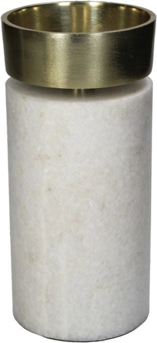 Waxinelichthouder Marble 20cm hoog