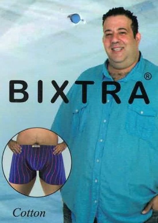Bixtra Boxer 3-Pack: Grote Maten, 3 Kleuren met Streepjes - 5XL