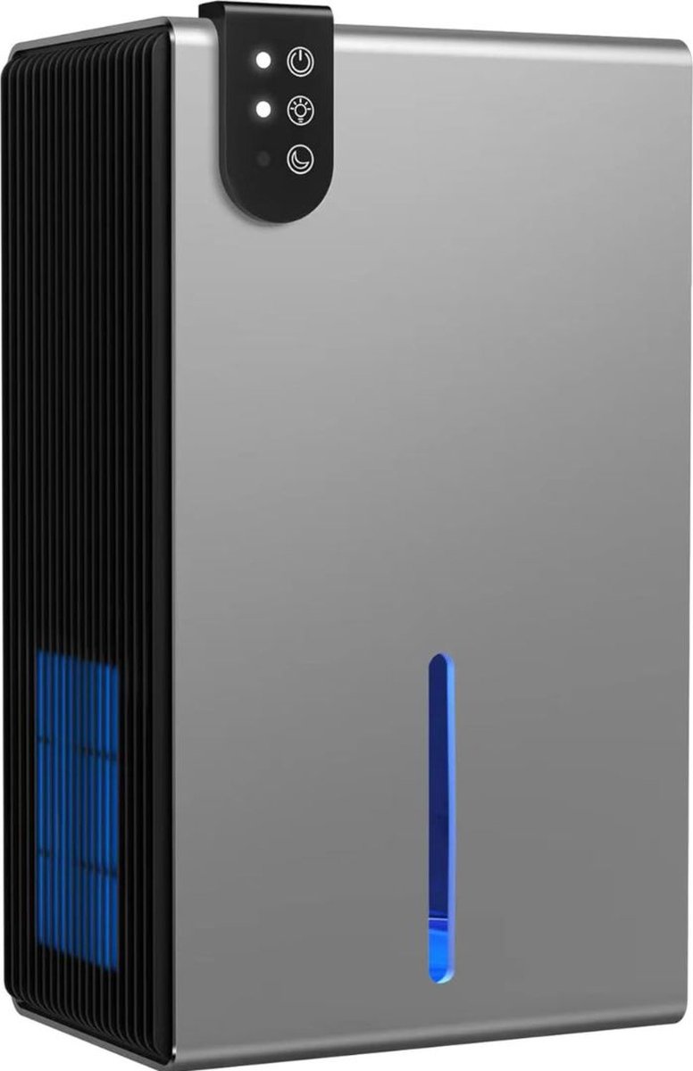 Dailysupplies Luchtontvochtiger en Luchtreiniger Dehumidifier Luchtontvochtiger Badkamer en Slaapkamer 2.5L Grijs