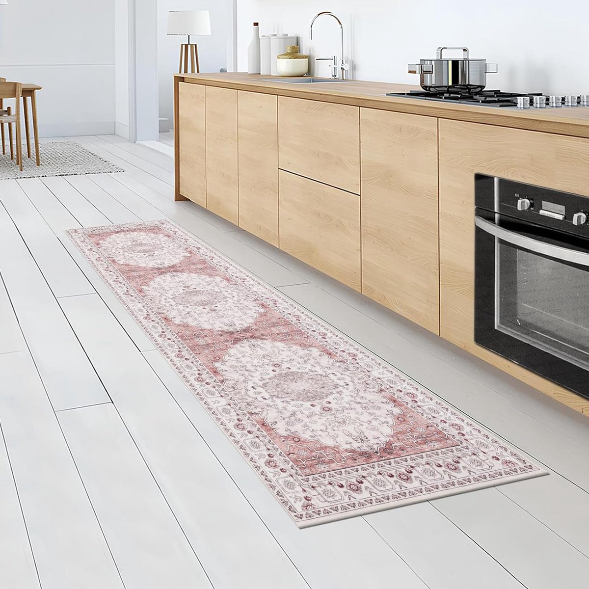 Runner Carpet Gang 90 x 140 cm Wasbaar Antislip Modern Tapijt Woonkamer Zacht Robuust Elegant Absorberende Voor Keuken Gangen Hal Woonkamer, D