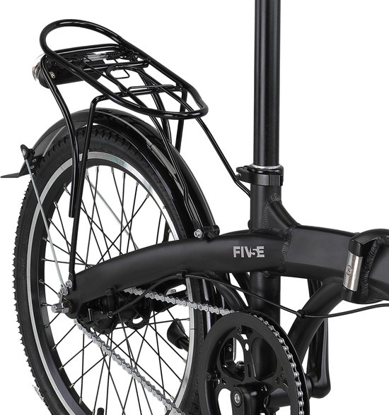 Pacto Five N7 Vouwfiets Zwart Shimano Nexus 7v Terugtraprem Plooifiets 20 inch Aluminium Folding Bike van PACTO — afbeelding 5