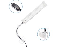 Nobleza Verlichting open aquarium - Lengte 40cm - Led 6 watt - Aquarium lamp - Aquarium licht - Aquariumlamp - Wit licht - Glas