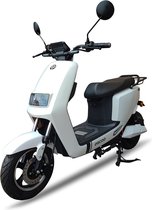 ESCOO Cida Wit - Elektrische scooter/brommer - 45km/h - 1200W Motor - Uitneembare Lithium Accu