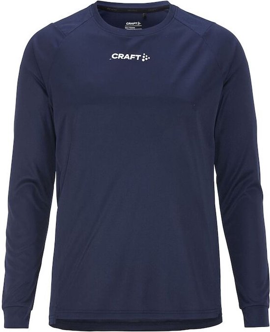 Craft Rush 2.0 T-Shirt Met Lange Mouwen Kinderen - Marine | Maat: 158/164