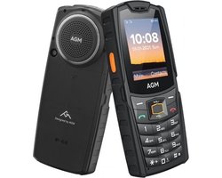 AGM M6 - rugged telefoon - zaklamp - dual sim - 2-4'scherm - waterdichte luidspreker - 109dB - zwart