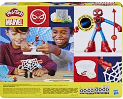 Play-Doh Marvel Spider-Man Werp en Snij Speelset - Boetseerklei - Inclusief 2 figuren - Spider-Man - Venom