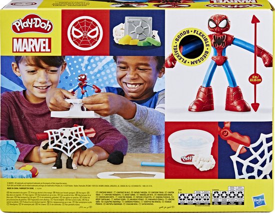 Play-Doh Marvel Spider-Man Werp en Snij Speelset - Boetseerklei - Inclusief 2 figuren