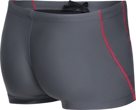 highlaz hl Knielange zwembroek voor heren, extra lange zwemshorts met ritssluiting, ademend, sneldrogend, extra lang, voor mannen, zwart, S