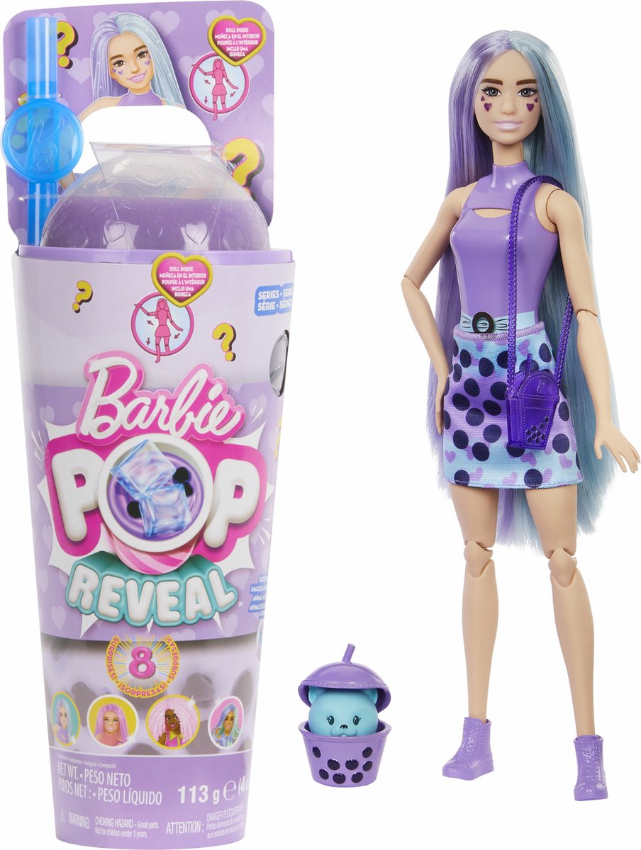 Barbie Pop Reveal Boba Serie Paars