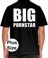 BIG Pornstar grote maten poloshirt zwart voor heren 3XL