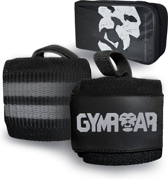 Gymroar Poignets - Bracelets pour Fitness - Musculation - Gants Crossfit - Attelle de Poignet - Grijs - 33CM