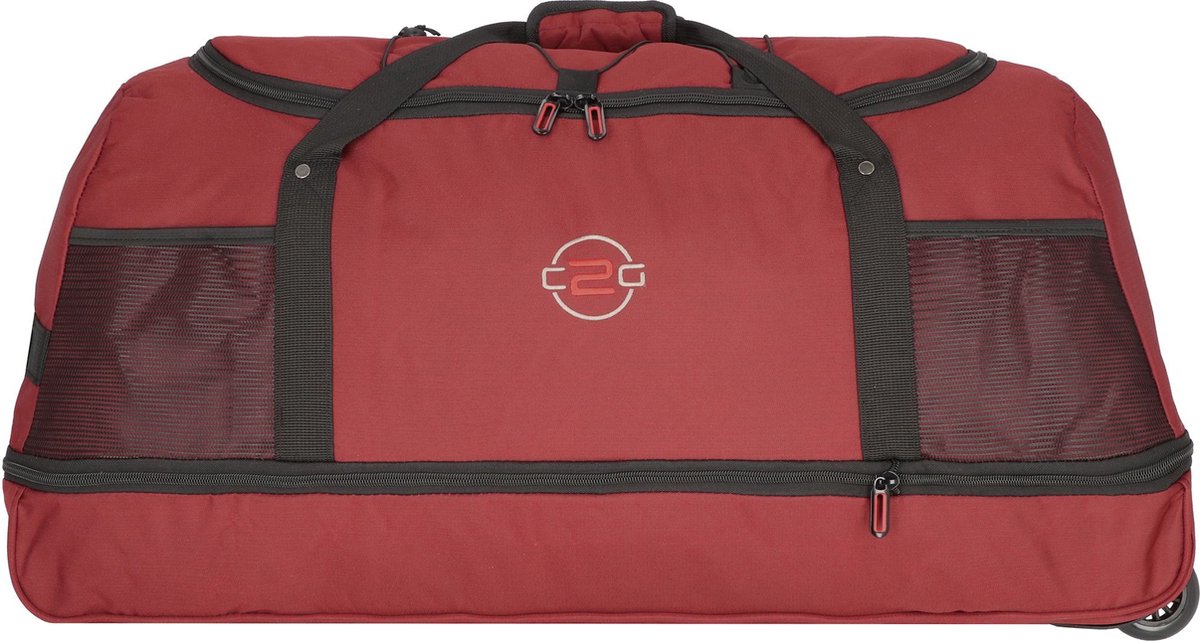 NOWI 2 wielen Reistas 61 cm met uitbreidingsplooi - rot