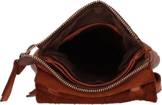 HAROLD'S Cuir Sac à épaule bandoulière Sac téléphone portable Submarine Smartphonebag Cognac Brun