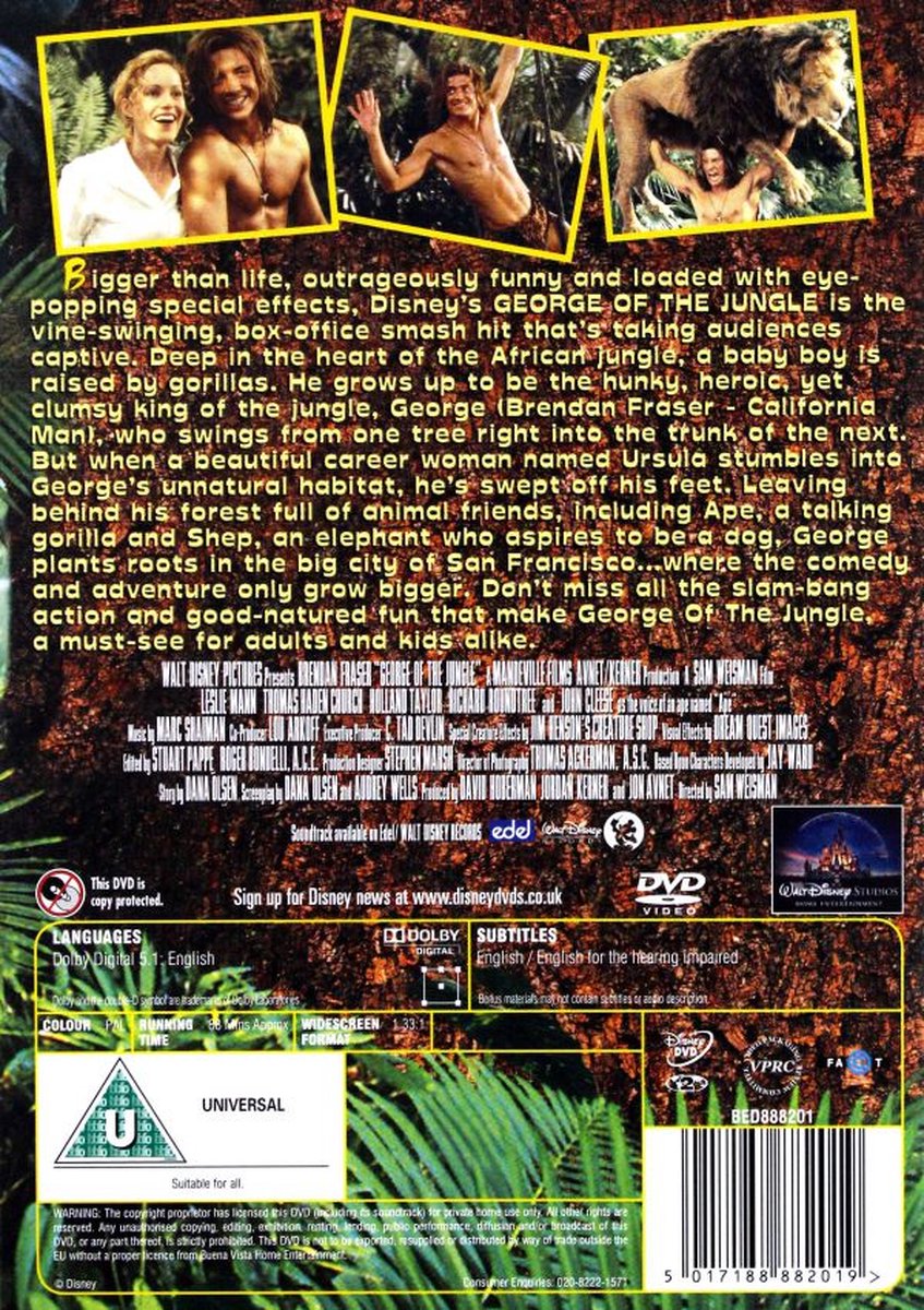 George Of The Jungle — cadeau in Games, Films & Muziek - foto 5