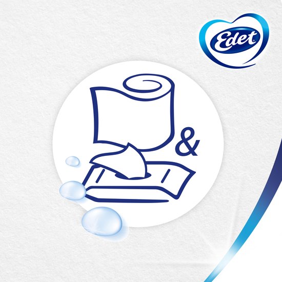 Edet Tropical Morning vochtig wc papier - 7 x 42 = 294 vellen