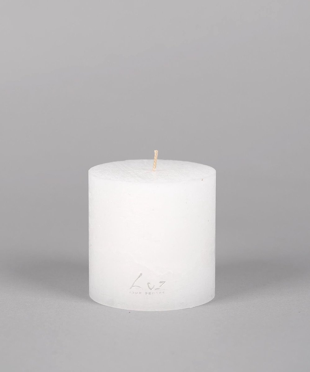 Rasteli Luz Your Senses Stomp Kaars Wit D 9 cm H 9 cm