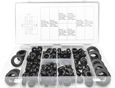 180 Delig - Assortiment doorvoerrubbers - Voor Elektro kabels - Inch maten - Doorvoerringen in Box - Rubberen Tule - Elektrische geleiderafdichting - Ringassortiment - kit ter bescherming van draden - Rubber stoppen voor auto pijpen - geavanceerd