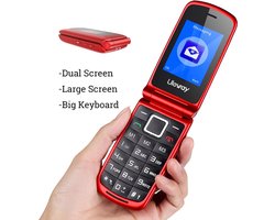 Mobiele klaptelefoon zonder abonnement, telefoon voor senioren met noodoproep senioren telefoon mobile