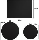 Inductie Beschermer – Inductie Mat – Hittebestendig tot 240°C – Geschikt voor Booster Functie – Set van 5 Stuks – Antislip en Duurzaam