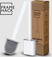 Brosse de toilette - Brosse de toilette - Brosse de toilette avec support - Brosse de toilette en Siliconen - Flexible - Avec système de suspension