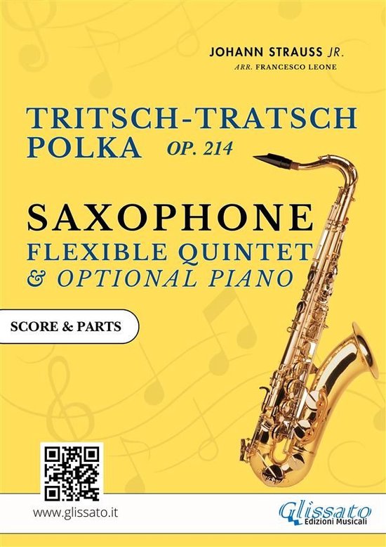 Saxophone Quintet "Tritsch Tratsch" Polka by Strauss (score  ... - cover