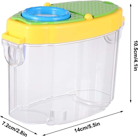 1 Ensemble Boîte pour Observateur de Créatures avec Pinces Loupe Poignée Portable Maille Enfants Extérieur Exploration de la Nature Petit Attrape-Animaux Observation Contenant Garçons Filles Cadeau