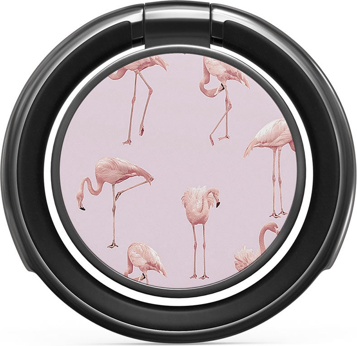Burga Ringholder Gunmetal - Telefoonring - Nostalgic Pink